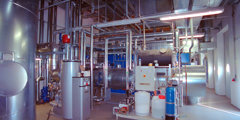 Biogas-Verwertung turn-key 3 x 330 kW AGR mit Abhitzedampfkessel