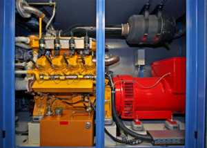 BHKW Biogas,
Liebherr-Motor, gasifiziert,
Biogas 330 kW elektrisch,
Copyright: Wolfgang Brettl